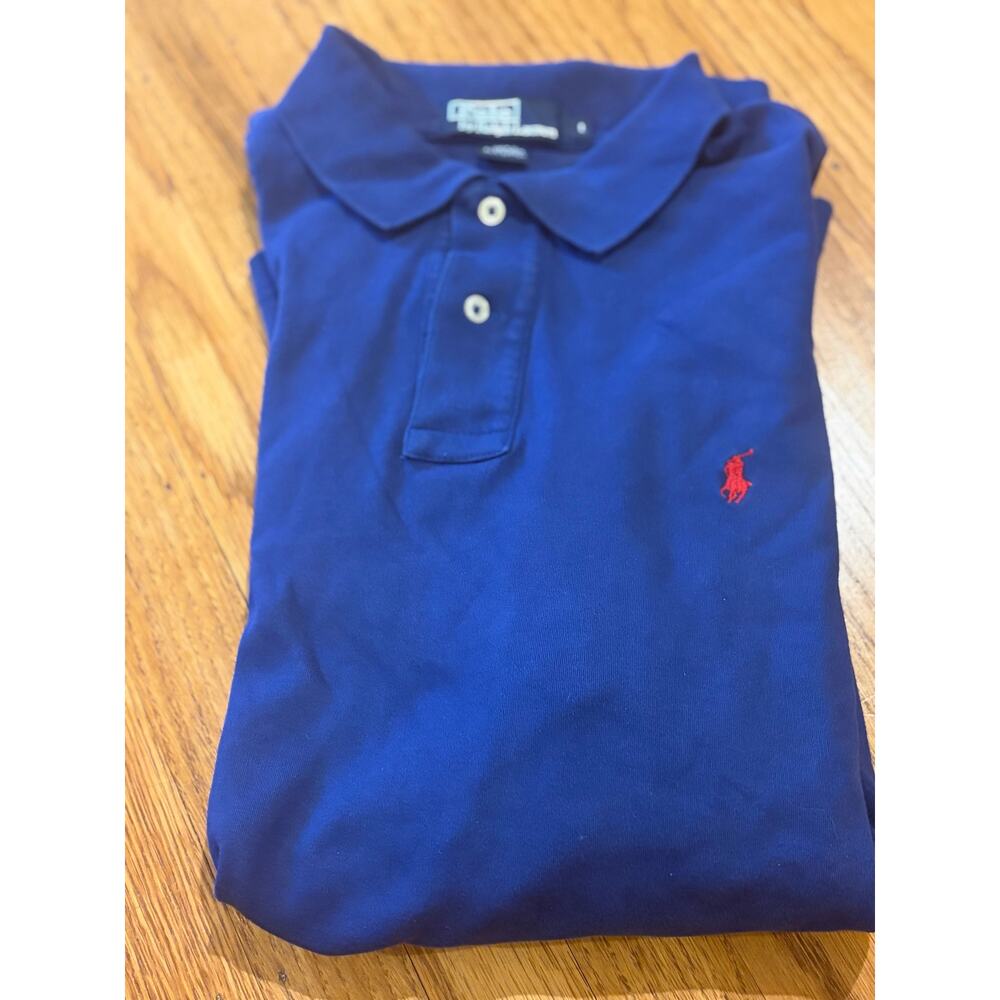 Polo Ralph Lauren Men’s Large Blue Polo Shirt Red Pony Logo Short Sleeve